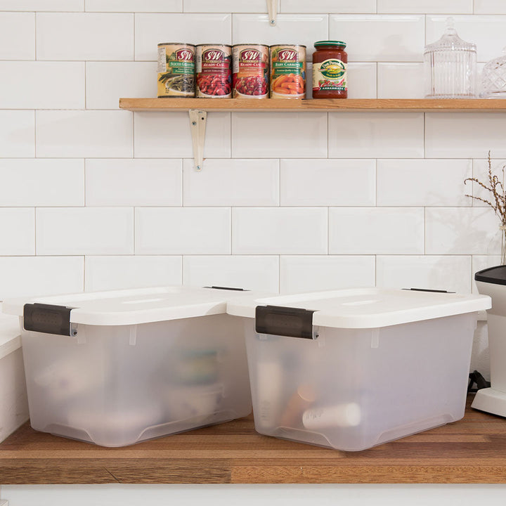 Litem | Multi Utility Storage  Box |Organizer  | 17 litres | Orange | Living Box | For Office Home &amp; Kitchen