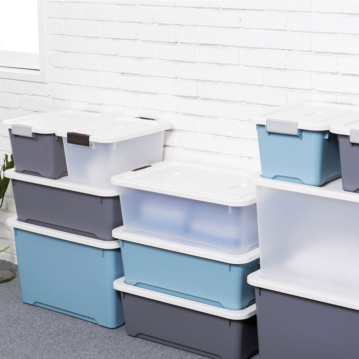 Litem | Multi Utility Storage  Box |Organizer  | 17 litres | Orange | Living Box | For Office Home &amp; Kitchen