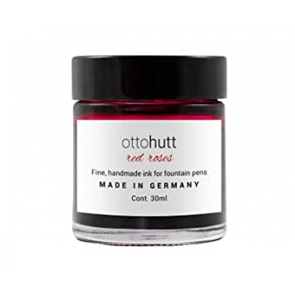 Otto Hutt | Handmade | Fountain Pen Ink | Red Roses | 30ml - Aarcaai