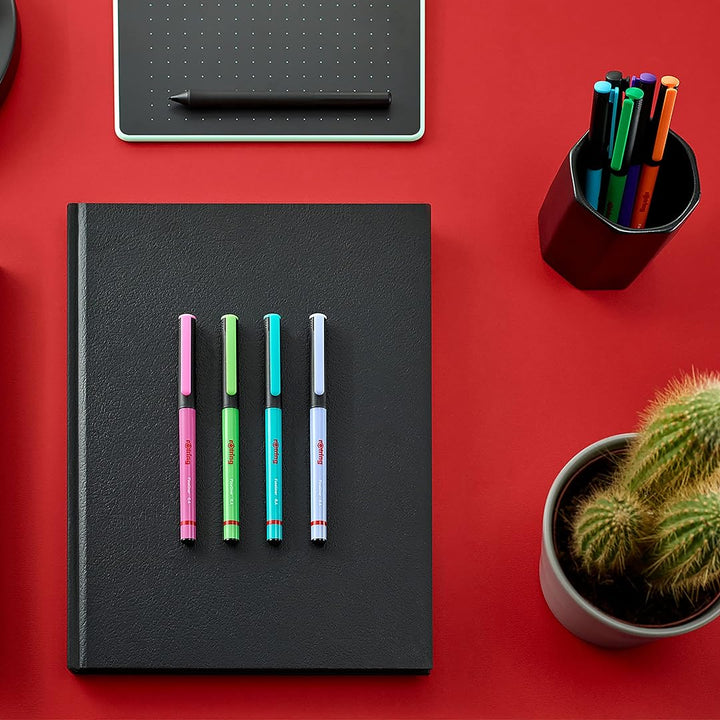 Rotring | Liner Fineliner Pens | Assorted Colours | Pack of 10 Pieces | 0.4mm