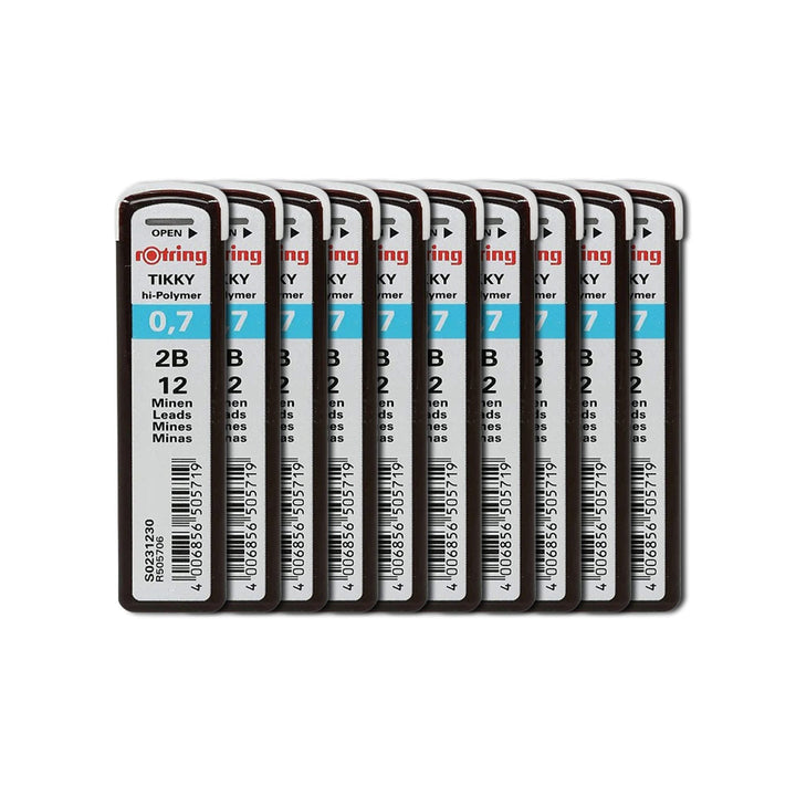 Rotring | Tikky | 0.7MM | 2B Replacement Leads | Pack of 10