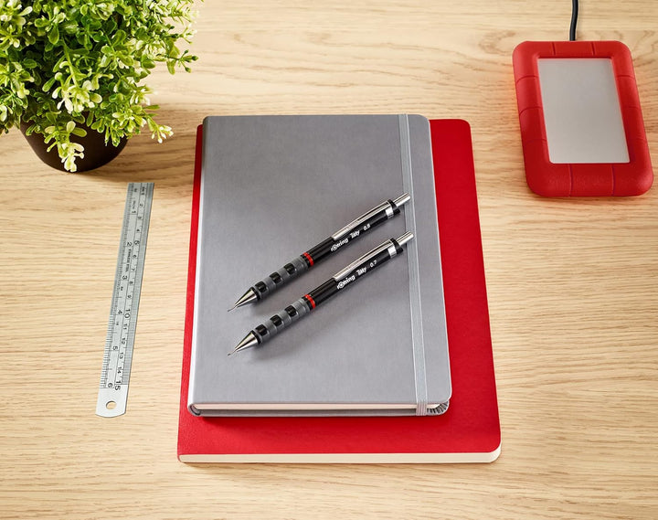 Rotring Tikky 0.5mm Mechanical Pencil – Black with Spare Leads - Aarcaai