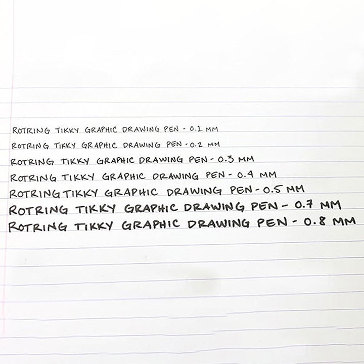 Rotring | Tikky | Graphic Fineliner | 0.5mm | Black Ink | Pack of 12