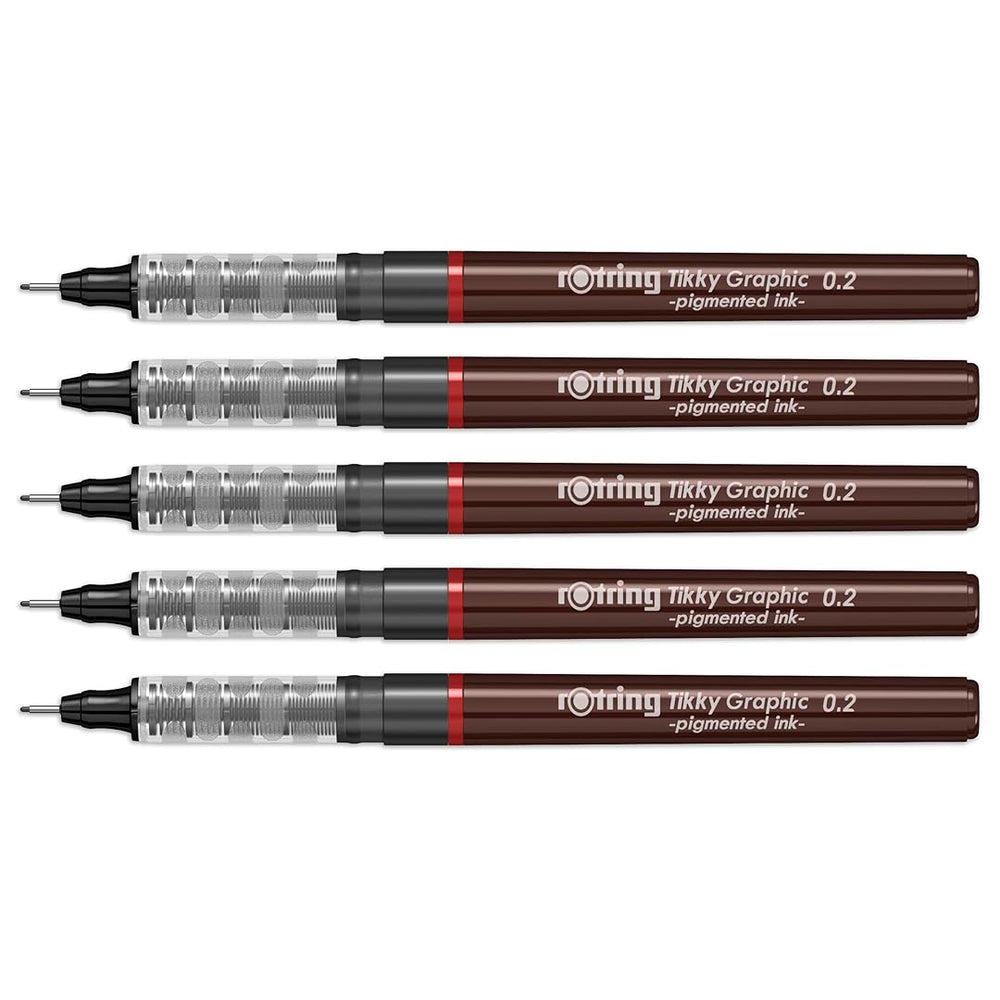 Rotring | Tikky | Graphic Fineliner Set | 0.2mm - penpencilink