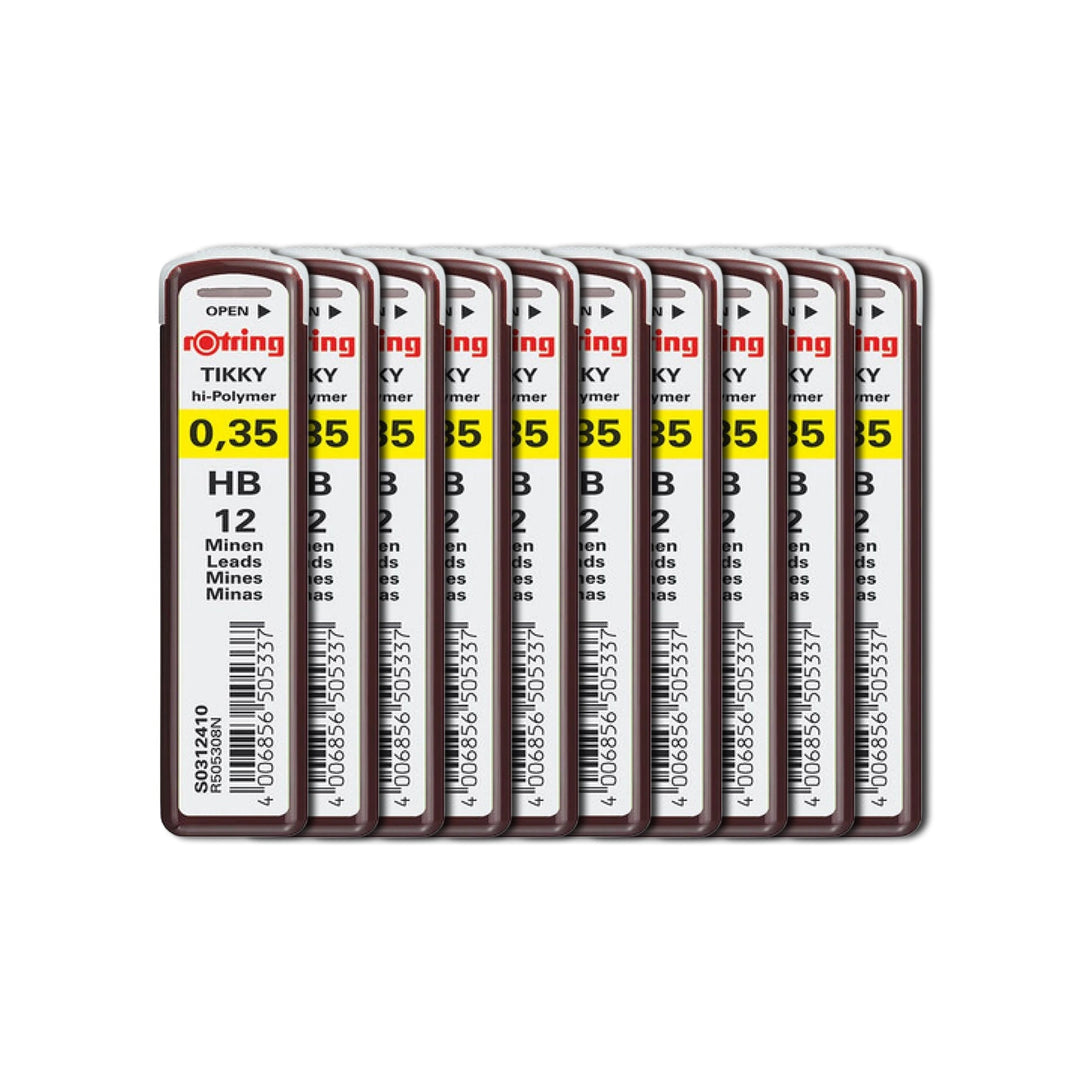 Rotring | Tikky | HB Replacement Leads | Pack of 10 - penpencilink