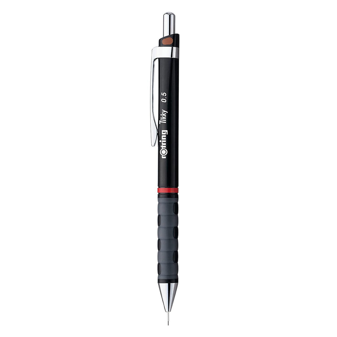 Rotring Tikky Mechanical Pencil 0.5mm – Black Barrel | Includes Spare Leads &amp; Eraser