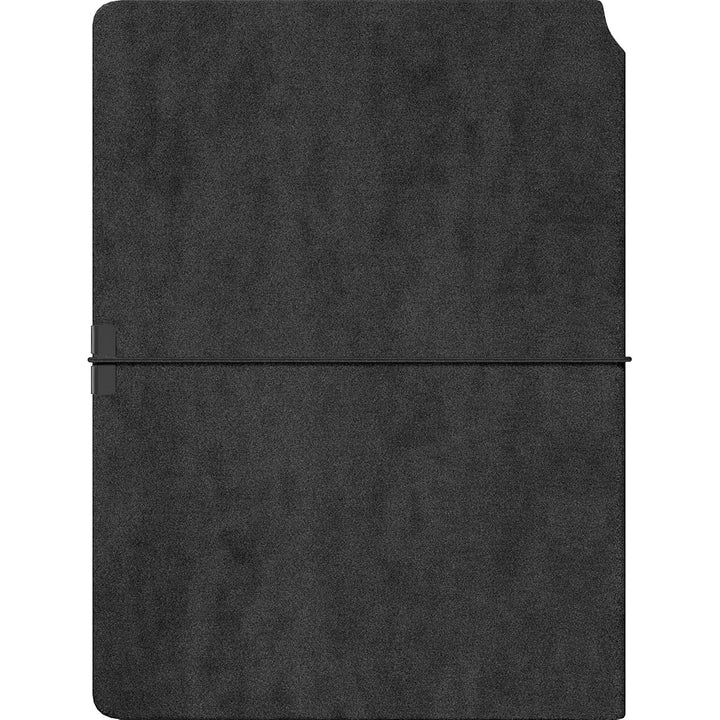 Scrikss | A5 Size | Premium Notebook | Black Faux Leather Paperback Cover | Ruled