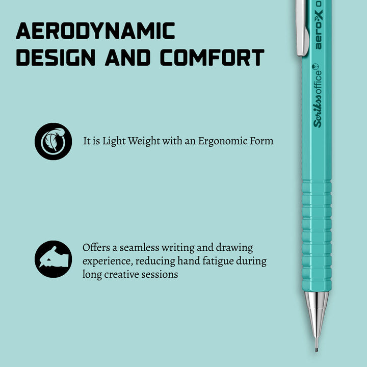 Scrikss | Aero-X | Mechanical Pencil | 0.7mm | Turquoise