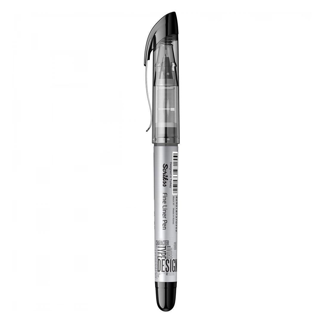 Scrikss | Fl-68 | Fineliner 0.6mm | Box Of 12 | Black