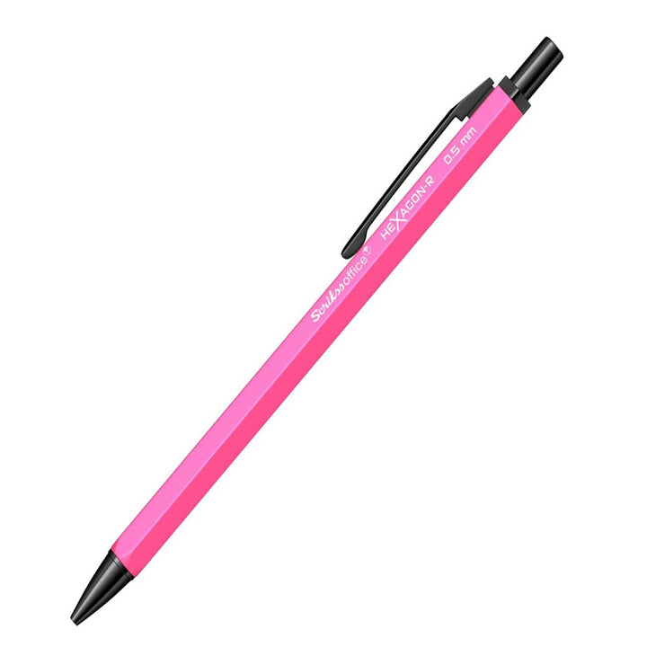 Scrikss Hexagon-R 0.5mm Mechanical Pencil - Neon Pink