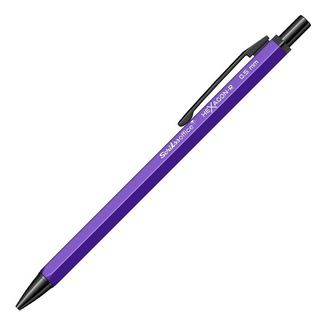 Scrikss | Hexagon-R | Mechanical Pencil | 0.5mm | Purple