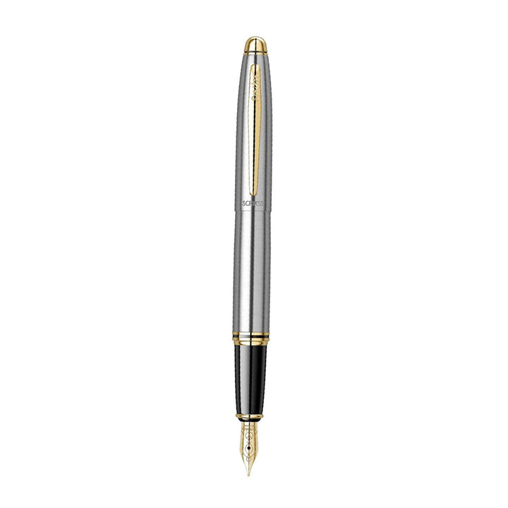Scrikss Knight 88 Medium Nib Fountain Pen - Stainless Steel GT