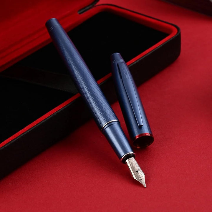Scrikss | Noble 35 | Fountain Ink Pen | Medium Nib  | Blue