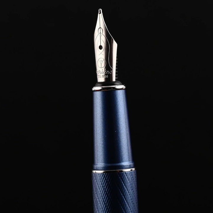 Scrikss | Noble 35 | Fountain Ink Pen | Medium Nib  | Blue