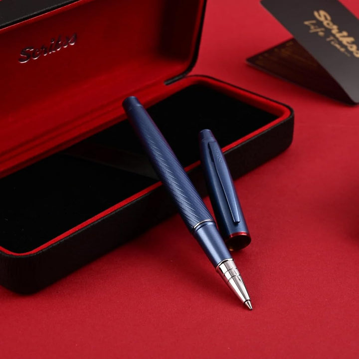 Scrikss |  Noble 35 | Roller Ball Point Pen | Blue