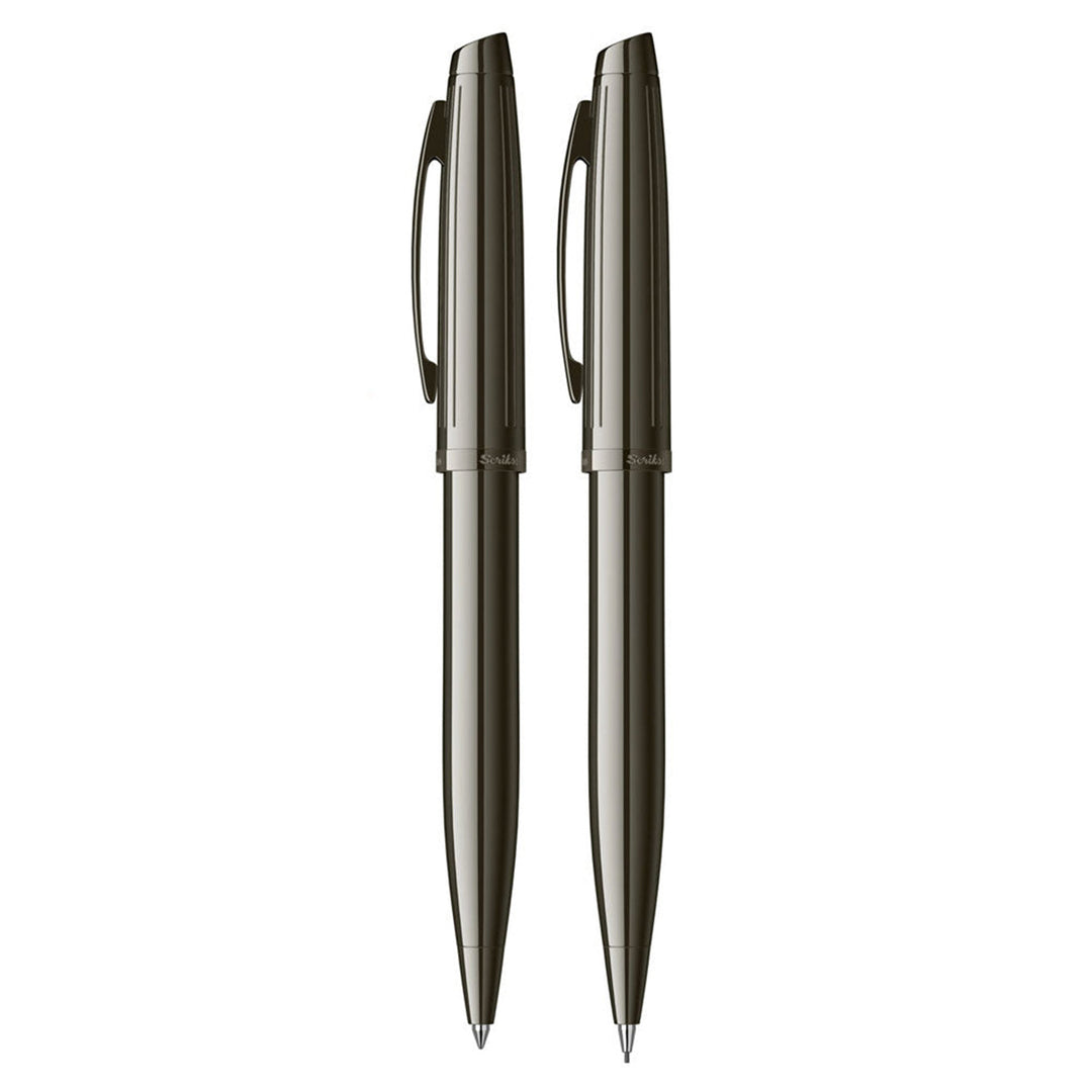 Scrikss Oscar 39 Ballpoint Pen &amp; Mechanical Pencil Set in Titanium