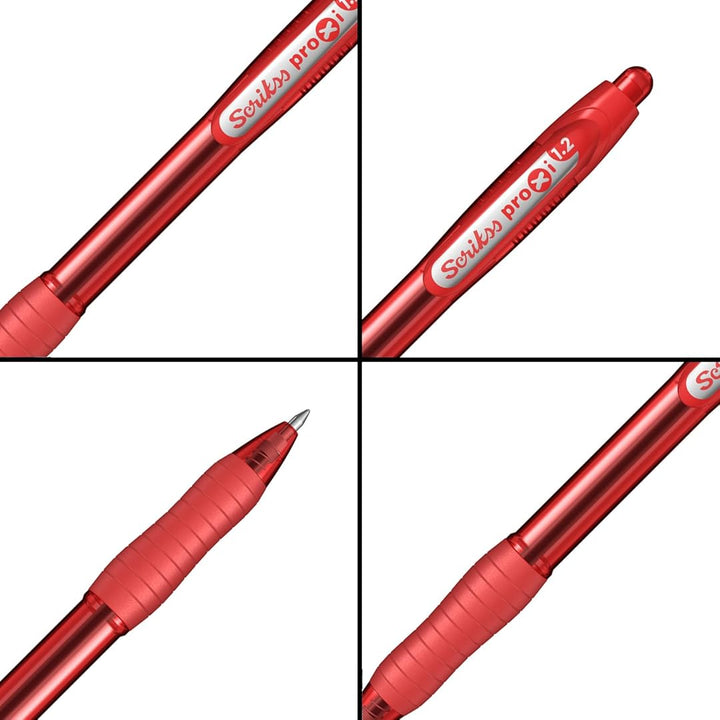 Scrikss | Proxi Series | Ball Point Pen | 12 Red Barrel