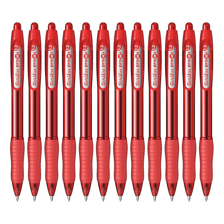 Scrikss | Proxi Series | Ball Point Pen | 12 Red Barrel