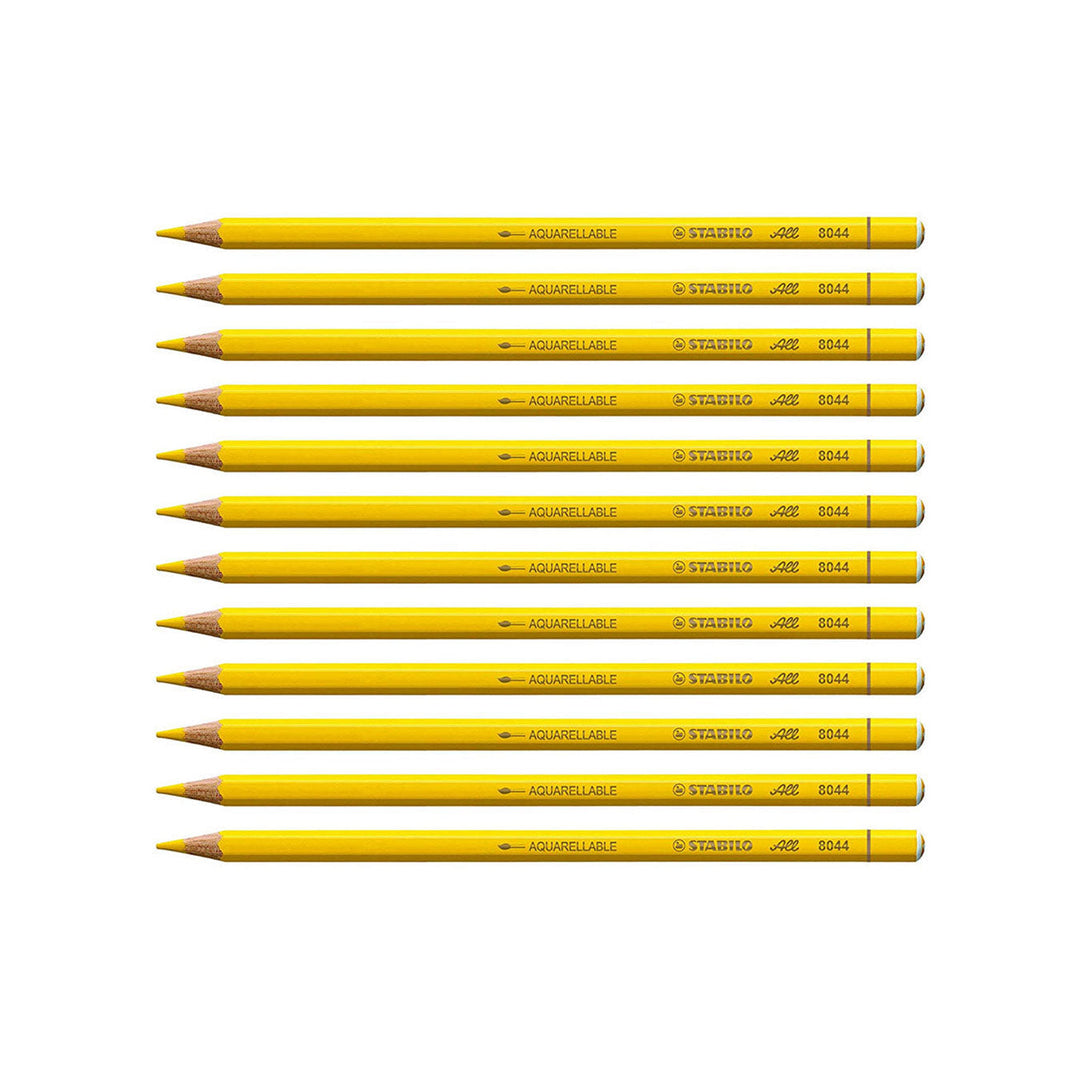 STABILO All Colored and Graphite Pencil – Yellow (Pack of 12)