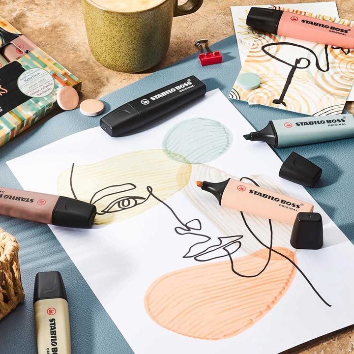 STABILO BOSS Nature Highlighter Pen – Pack of 30