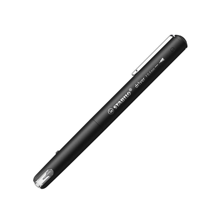 Stabilo | dr!ver Series | Premium Fineliner &amp; Felt Tip | Pack of 4 | 0.4 MM | Black, Blue, Green, Red
