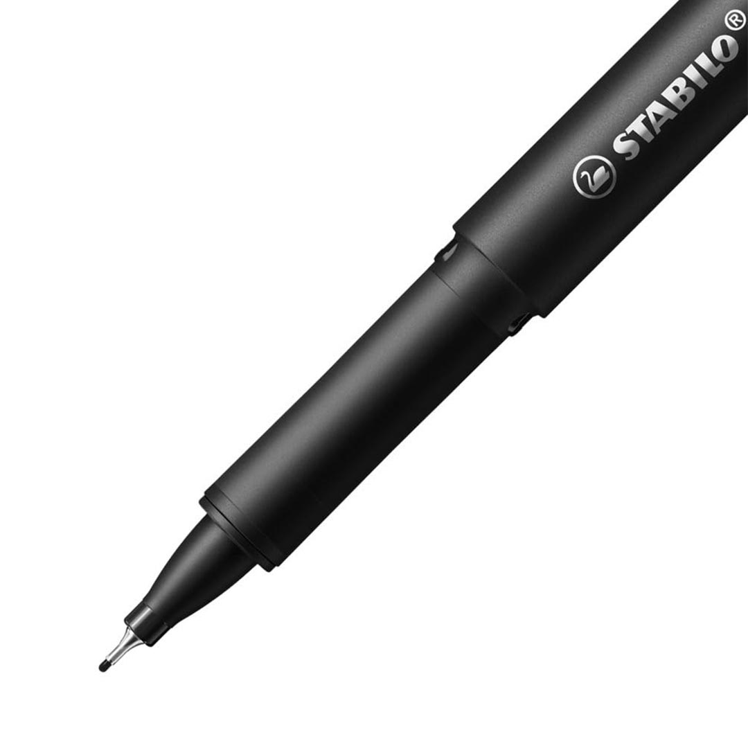 Stabilo | dr!ver Series | Premium Fineliner &amp; Felt Tip | Pack of 4 | 0.4 MM | Black, Blue, Green, Red