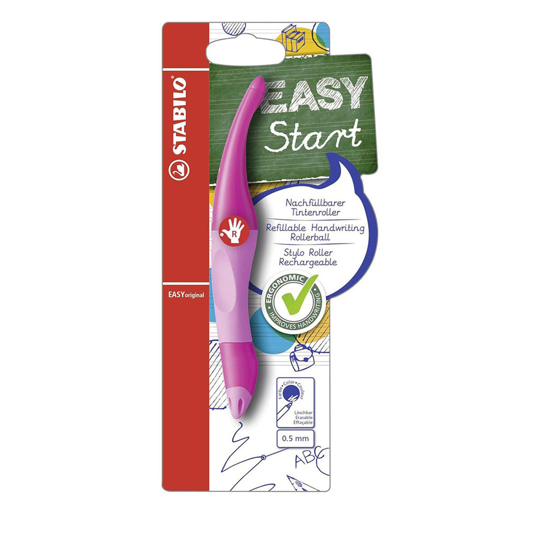 Stabilo | Easy Original | Pastel | Roller Ball Pen | Right Handed | Light &amp; Dark Pink | Pack of 1