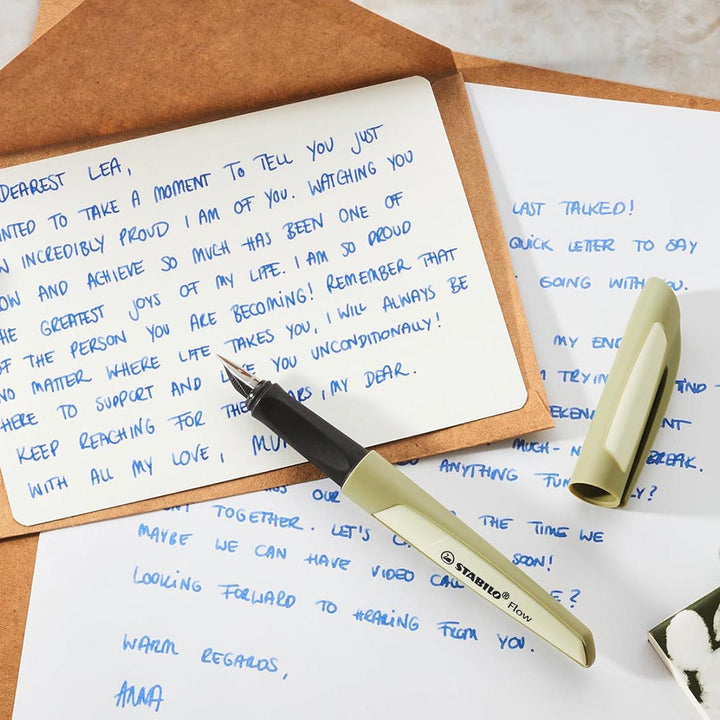 Stabilo | Fountain Pen | Flow Monochrome | Medium Nib | Khaki
