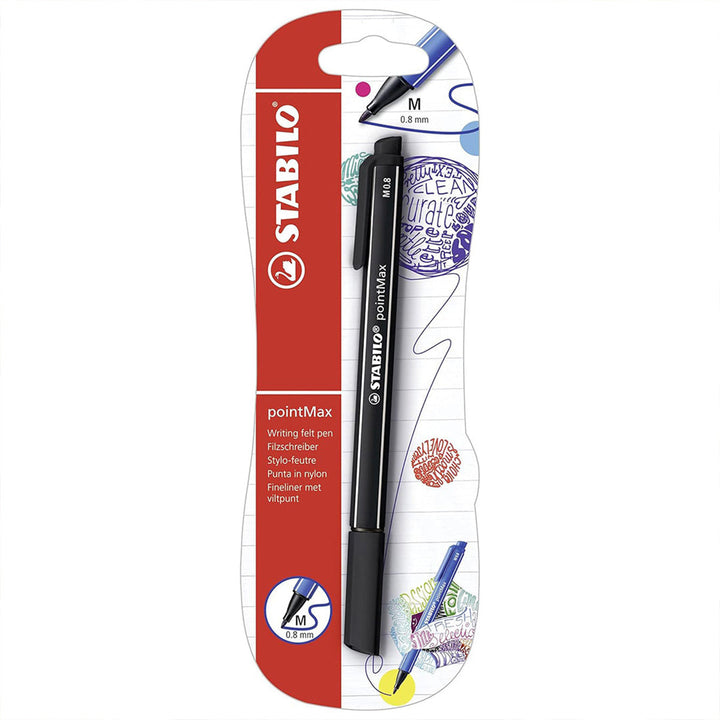 Stabilo | Pointmax | Nylon Tip | Black | Pack Of 1