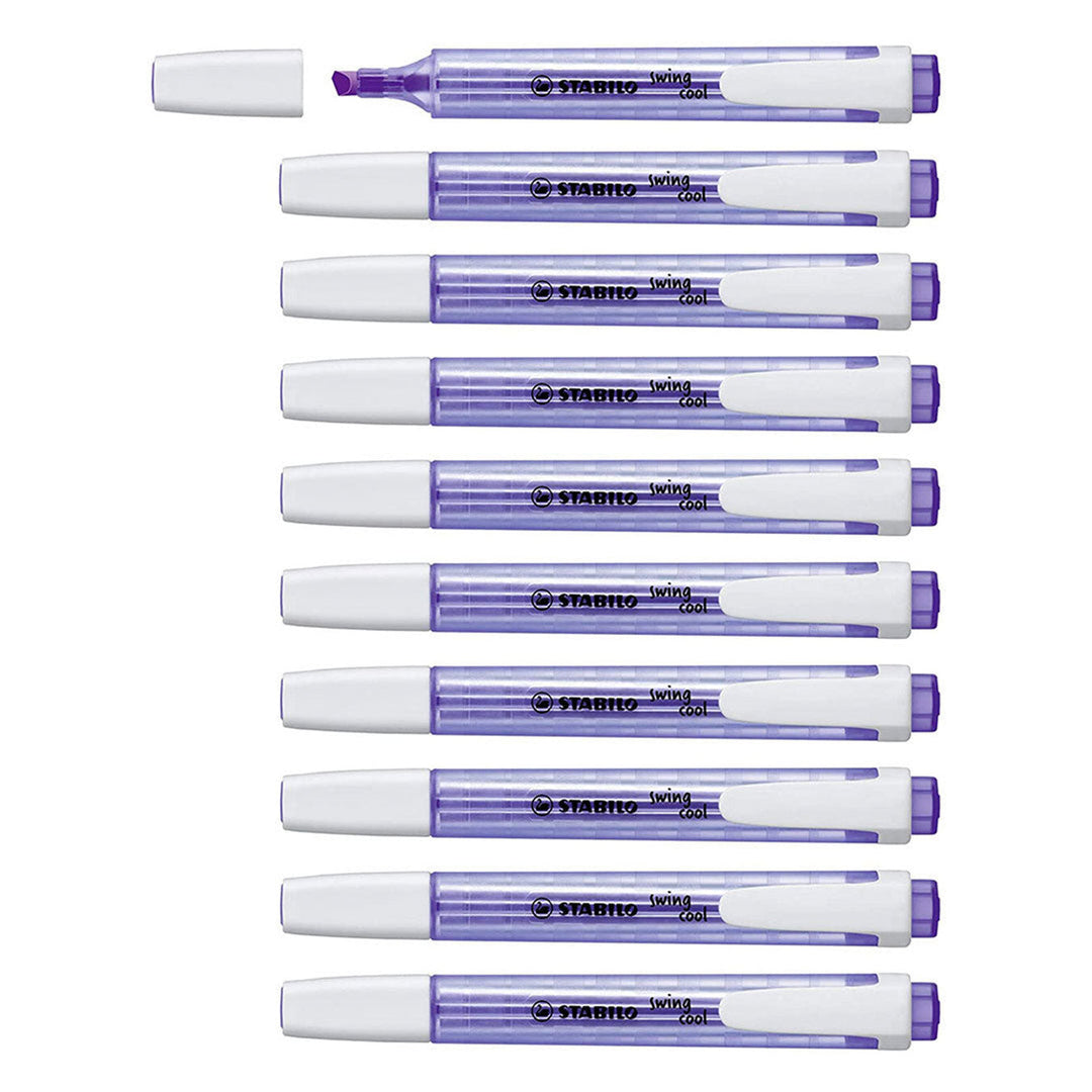 Stabilo | Swing Cool | Lavender | Pack Of 10Pcs | Highlighter Pen