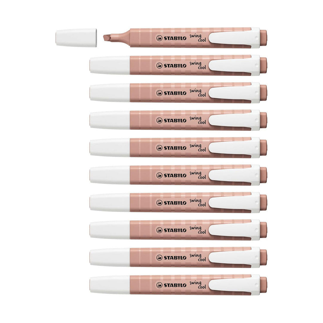 STABILO Swing Cool NatureCOLORS Highlighter - Umber (10 PCS)