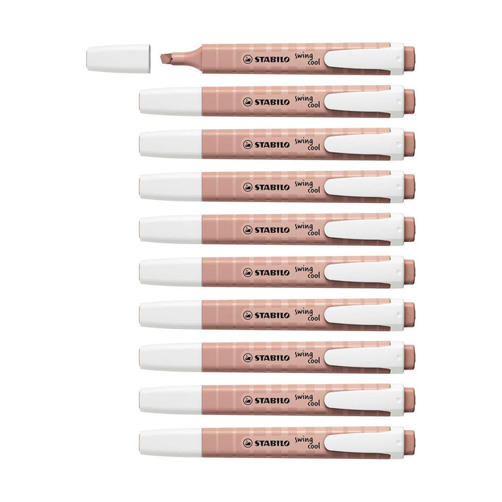 STABILO Swing Cool NatureCOLORS Highlighter - Umber (10 PCS)