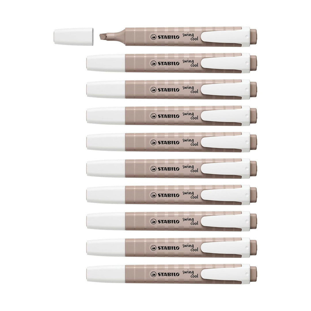 STABILO Swing Cool NatureCOLORS Highlighter – Warm Grey (10 PCS)