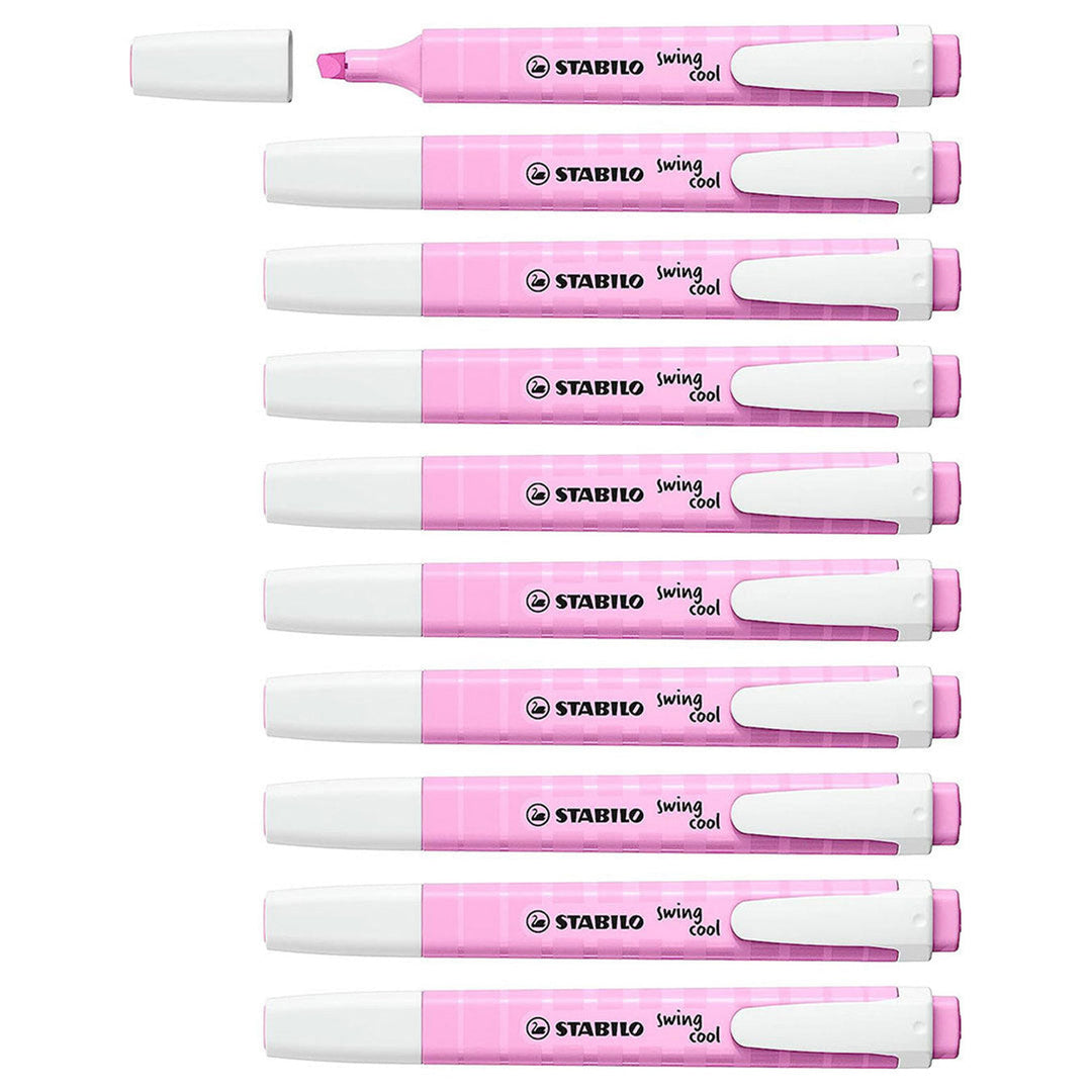 Stabilo | Swing Cool | Pastel | Fuchsia Frozen | Pack Of 10Pcs | Highlighter Pen