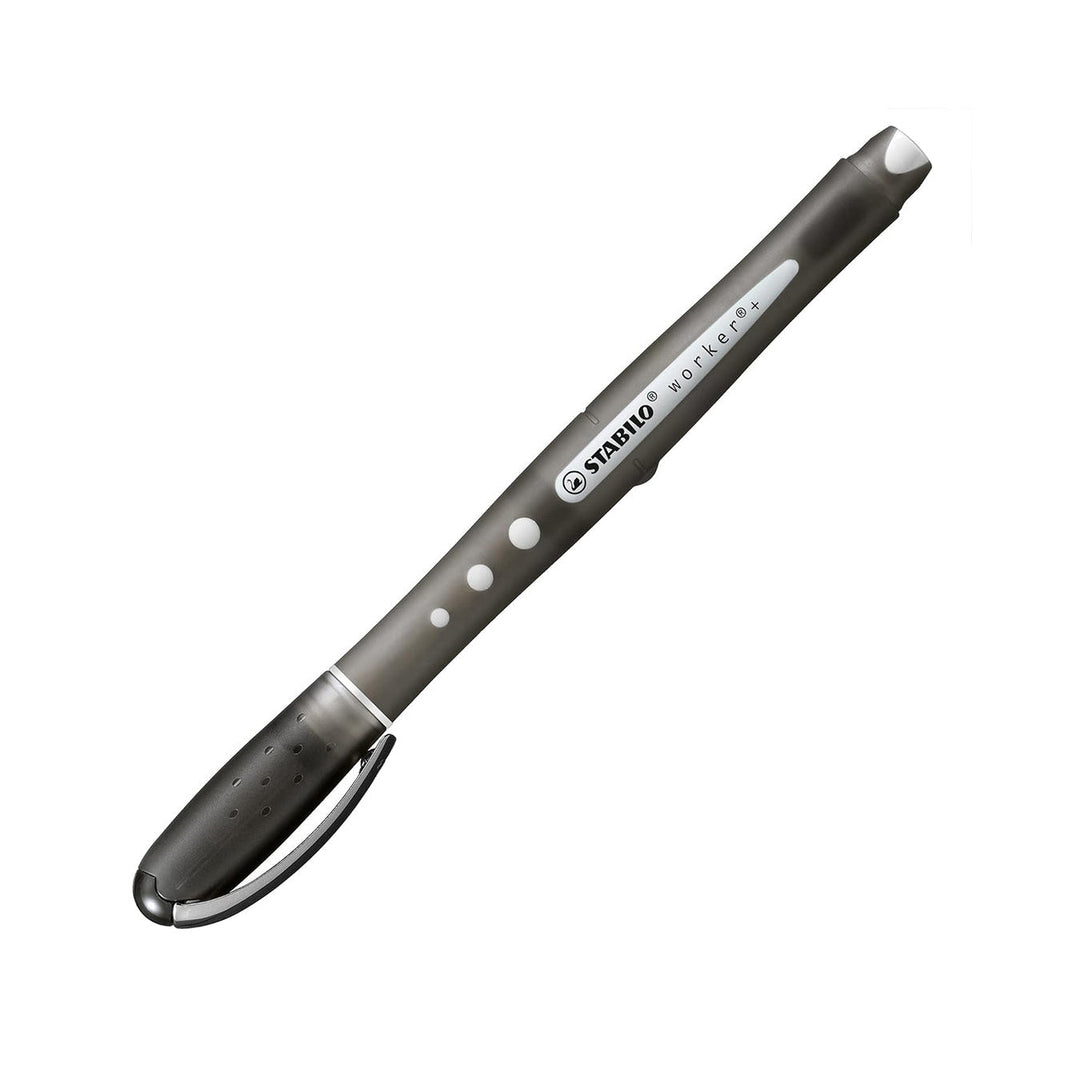 STABILO Worker+ Colorful Rollerball Pen – Black