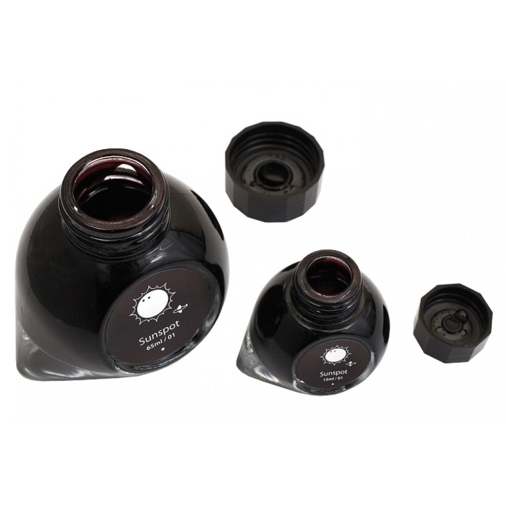 Colorverse Ink | Spaceward Series | Sunspot | Black | 65ml &amp; 15ml | 2 Bottle Set - Aarcaai