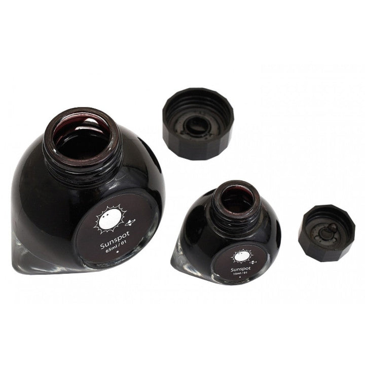 Colorverse Ink | Spaceward Series | Sunspot | Black | 65ml &amp; 15ml | 2 Bottle Set - Aarcaai
