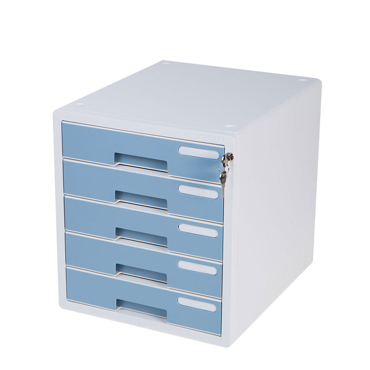 Sysmax | Lockable File Cabinet | 5 Drawers | Mint | Deluxe Color | For Office School  &amp; Hospital
