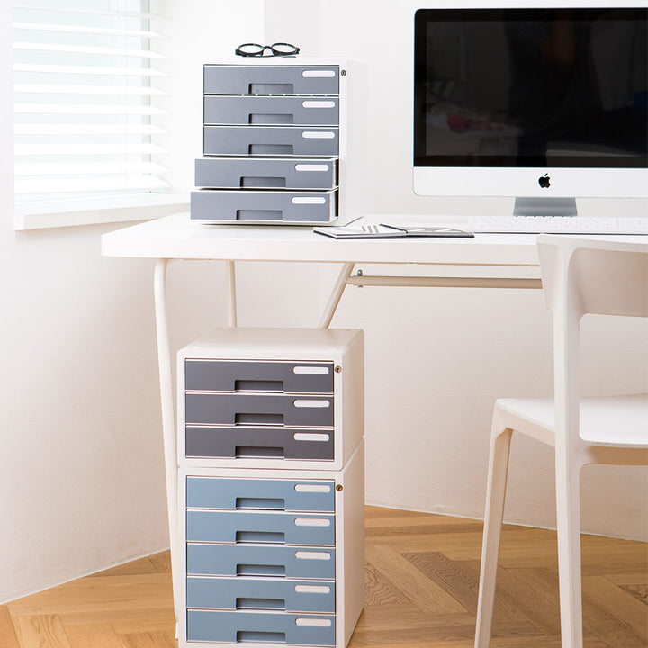 Sysmax | Lockable File Cabinet | 3 Drawers | Grey|Deluxe Color | For Office School  &amp; Hospital