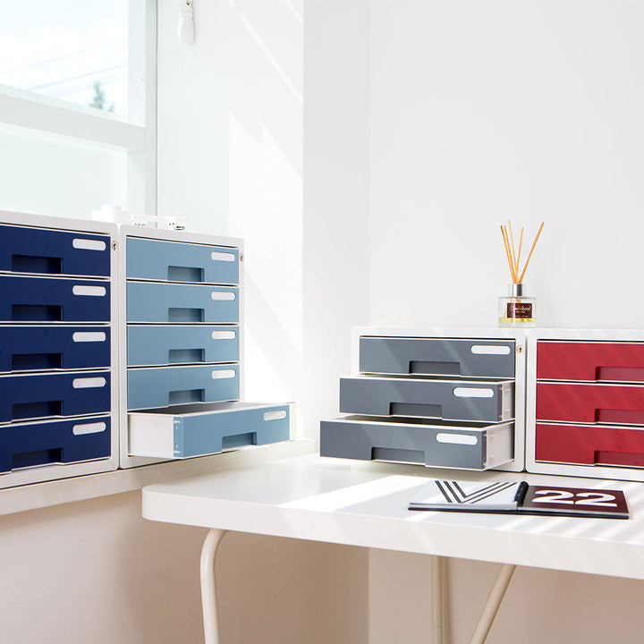 Sysmax | Lockable File Cabinet | 5 Drawers | Wine Red|Deluxe Color | For Office School  &amp; Hospital