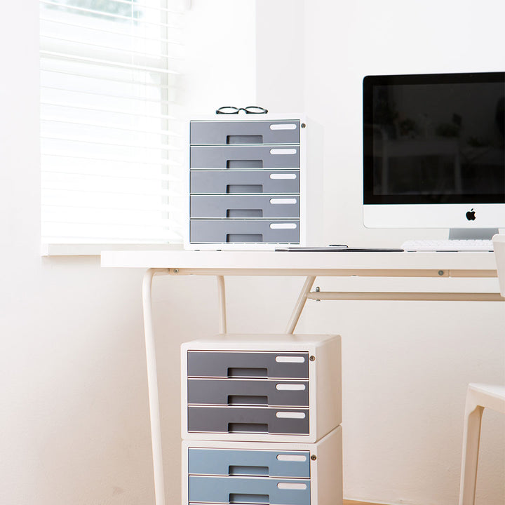 Sysmax | Lockable File Cabinet | 5 Drawers | Wine Red|Deluxe Color | For Office School  &amp; Hospital
