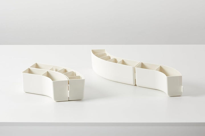 Litem |Pen Stand | Organiser|6 Compartment | Ivory |  Train