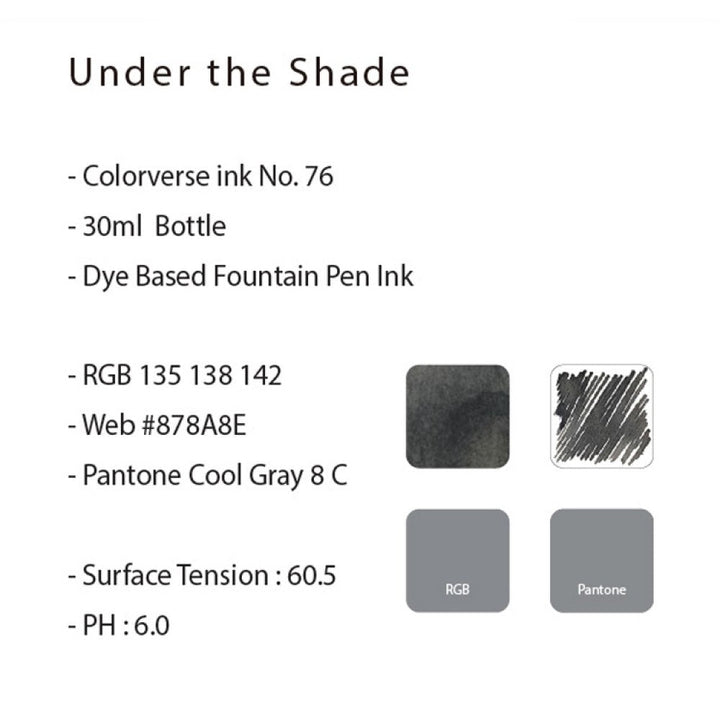 Colorverse | Joy | Ink Bottle | Ordinary Earth Edition | Under The Shade | 30ml - Aarcaai