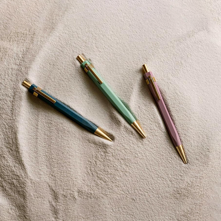 Ystudio Glamour Evolve Ocean Sustainable Ballpoint Pen in Teal Green