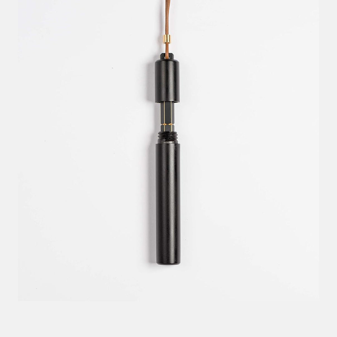 Ystudio Classic Revolve Portable Fountain Pen – Black Metal (Medium Nib)