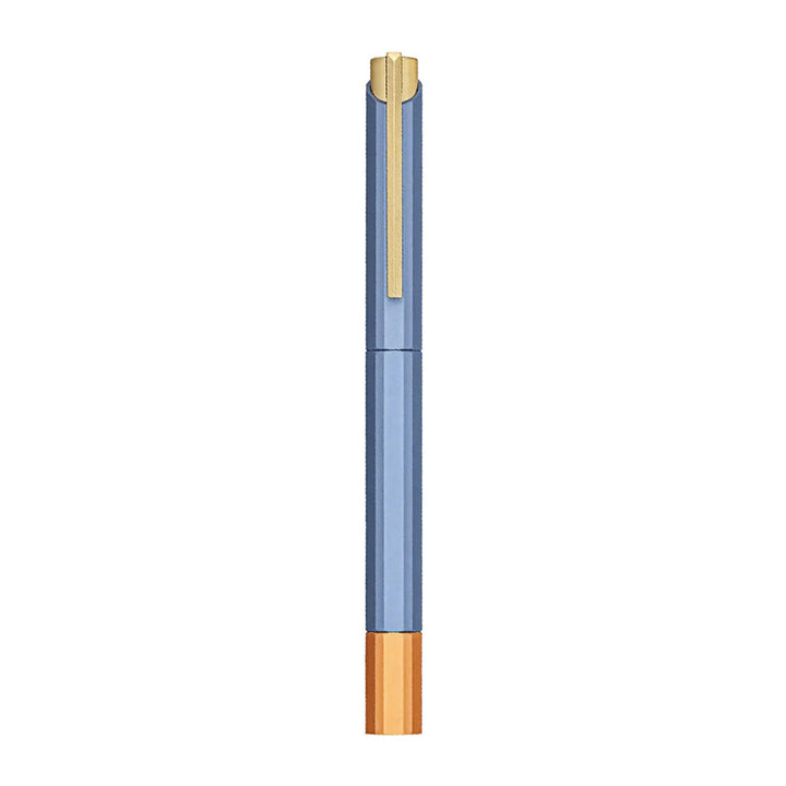 Ystudio Glamour Evolve - Bihex Rollerball Pen | Blue Gin