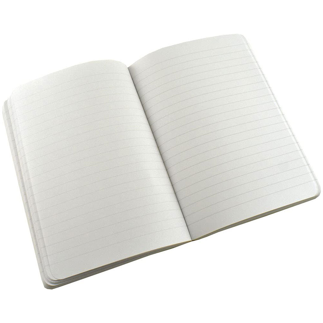 Zequenz B6 Ruled Notebook – Black | Roll - up journal | 200 Sheets, 70 GSM | 360° Flexible Soft Cover| Classic Signature Series - Aarcaai