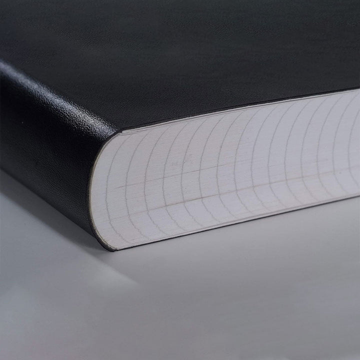 Zequenz B6 Ruled Notebook – Black | Roll - up journal | 200 Sheets, 70 GSM | 360° Flexible Soft Cover| Classic Signature Series - Aarcaai