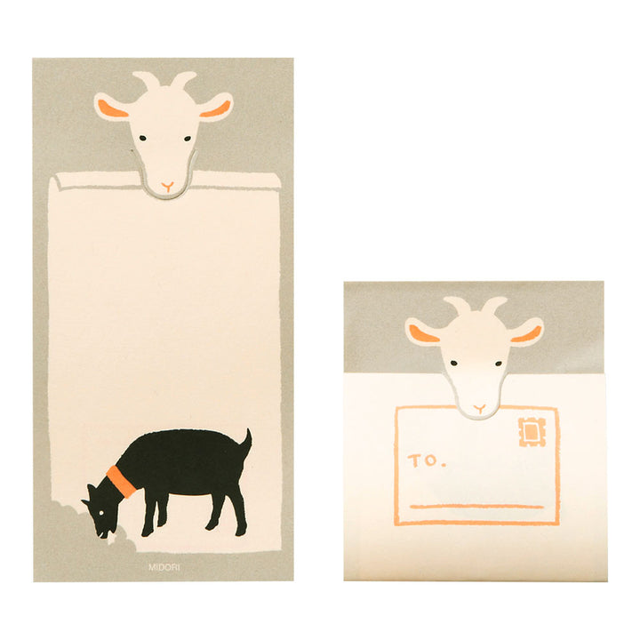 Midori Sticky Memo Secret Goat