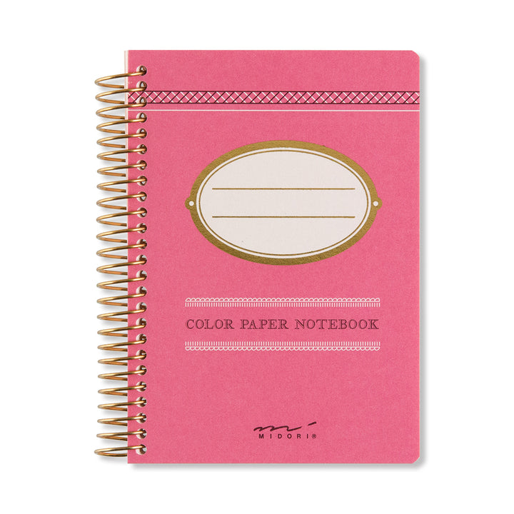 Midori Line Ruled Colour Wirebound Notebook - A7